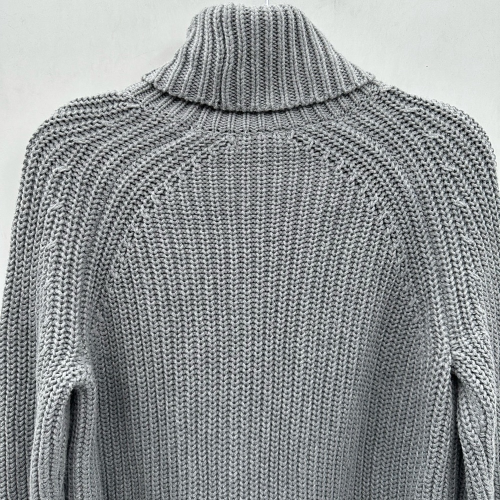 REVOLVE S 525 AMERICA chunky Gray oversized woman cowl fisherman core Sweater - Picture 10 of 13